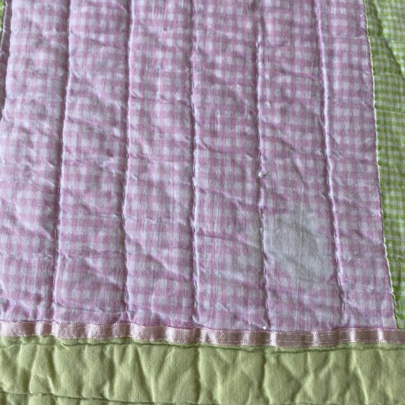 Vintage Company Kids Horses Equestrian  Quilt Twin 65x84" Pink Girls Embroidered - Picture 9 of 13